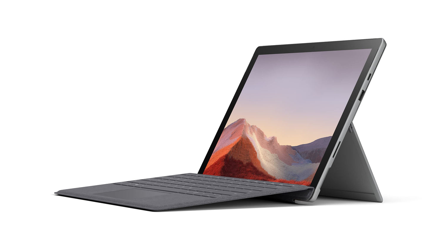 Microsoft Surface Pro 7 reconditionnée vue côté droit écran tactile