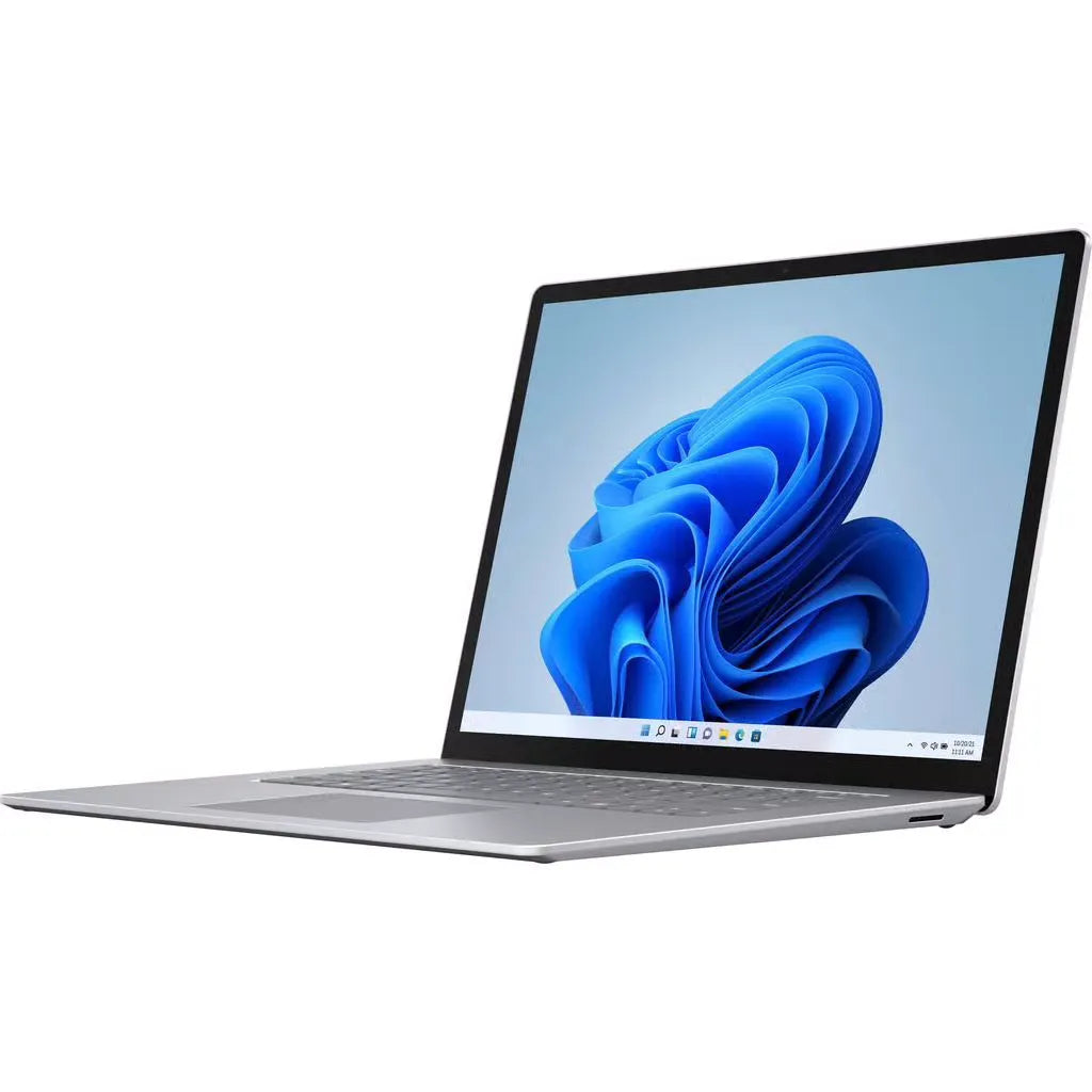 Microsoft Surface Laptop 4 13,5" reconditionné Platine vue ¾ écran allumé