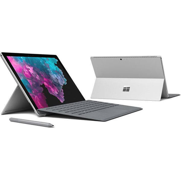 Microsoft Surface Pro reconditionnée vue côté gauche et arrière logo windows écran tactile